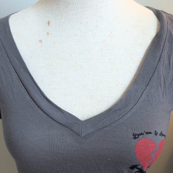 Obey Gray Fitted Short Sleeve Tee with Red Graphic - Picture 6 of 6